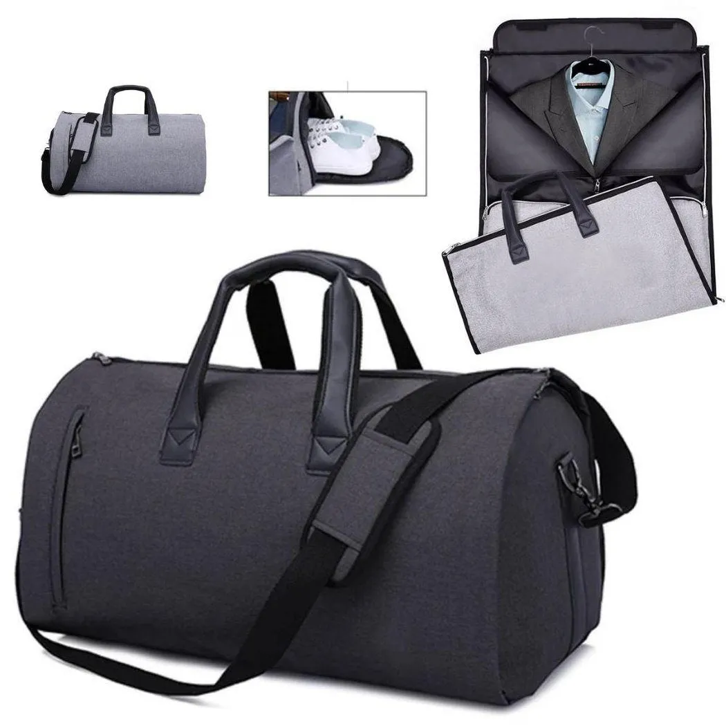 MROYALE™ Men's 2-in-1 Garment   Duffel Weekend Travel Bag