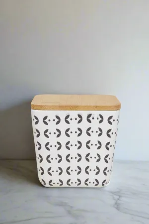 Multicolour Bamboo Canister ( Small)