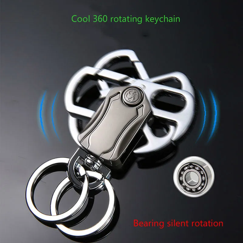 Multifunctional 360 Rotating Car Keychain