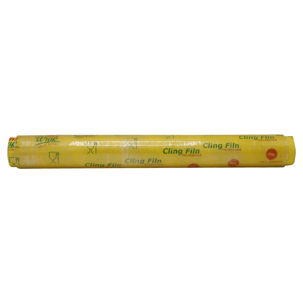 My Wrap Cling Film Plastic Food Wrap Thin Roll With Slide Blade Cutter 17Inch