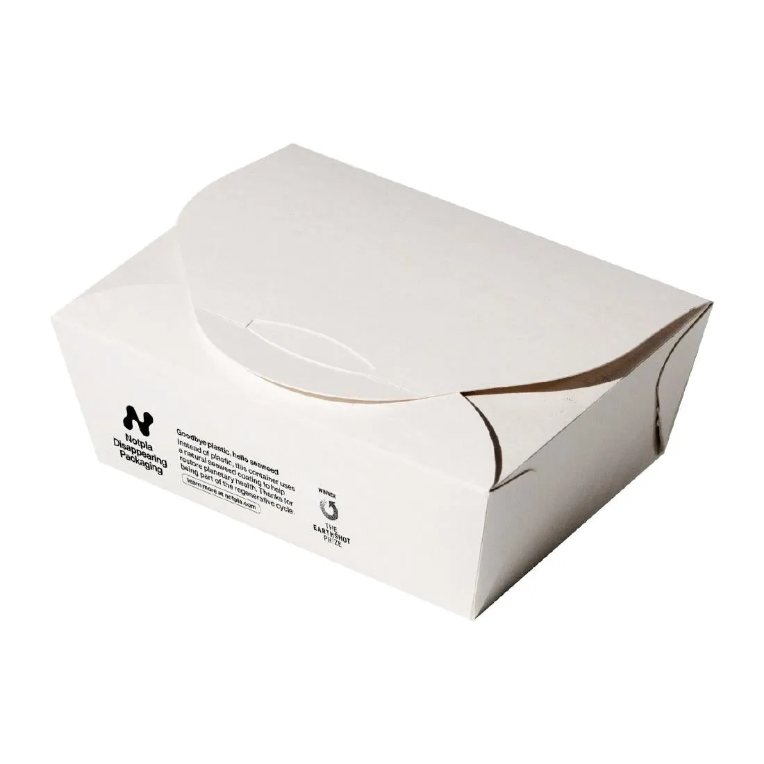 Notpla Medium Takeaway Boxes 1200ml - White (Pack of 250)