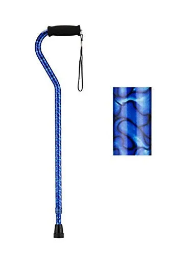 Nova Designer Offset Cane with Strap