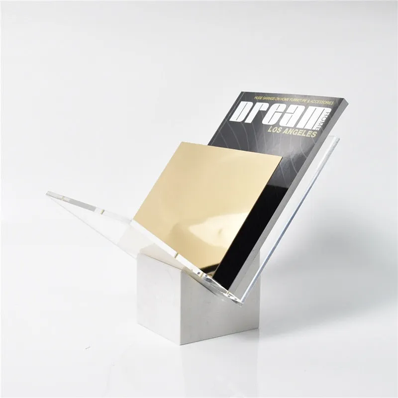 Omar Marble Magazine Holder