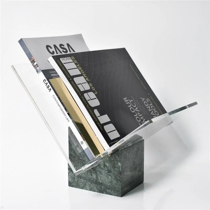 Omar Marble Magazine Holder