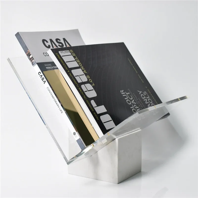 Omar Marble Magazine Holder