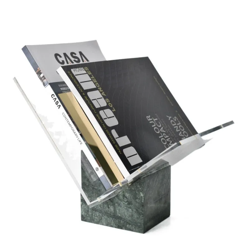 Omar Marble Magazine Holder