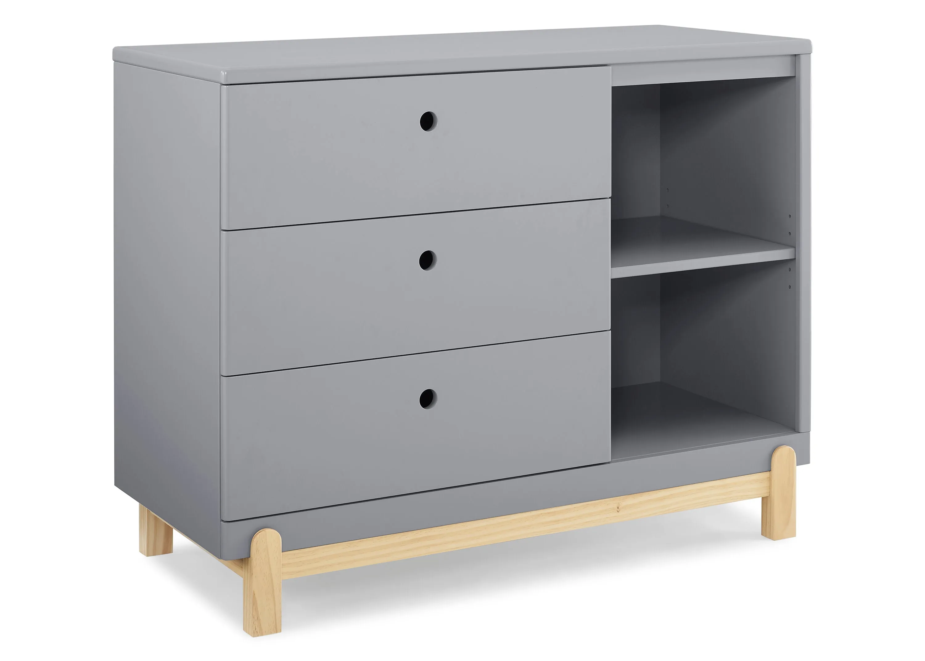 Poppy 3 Drawer Dresser with Cubbies