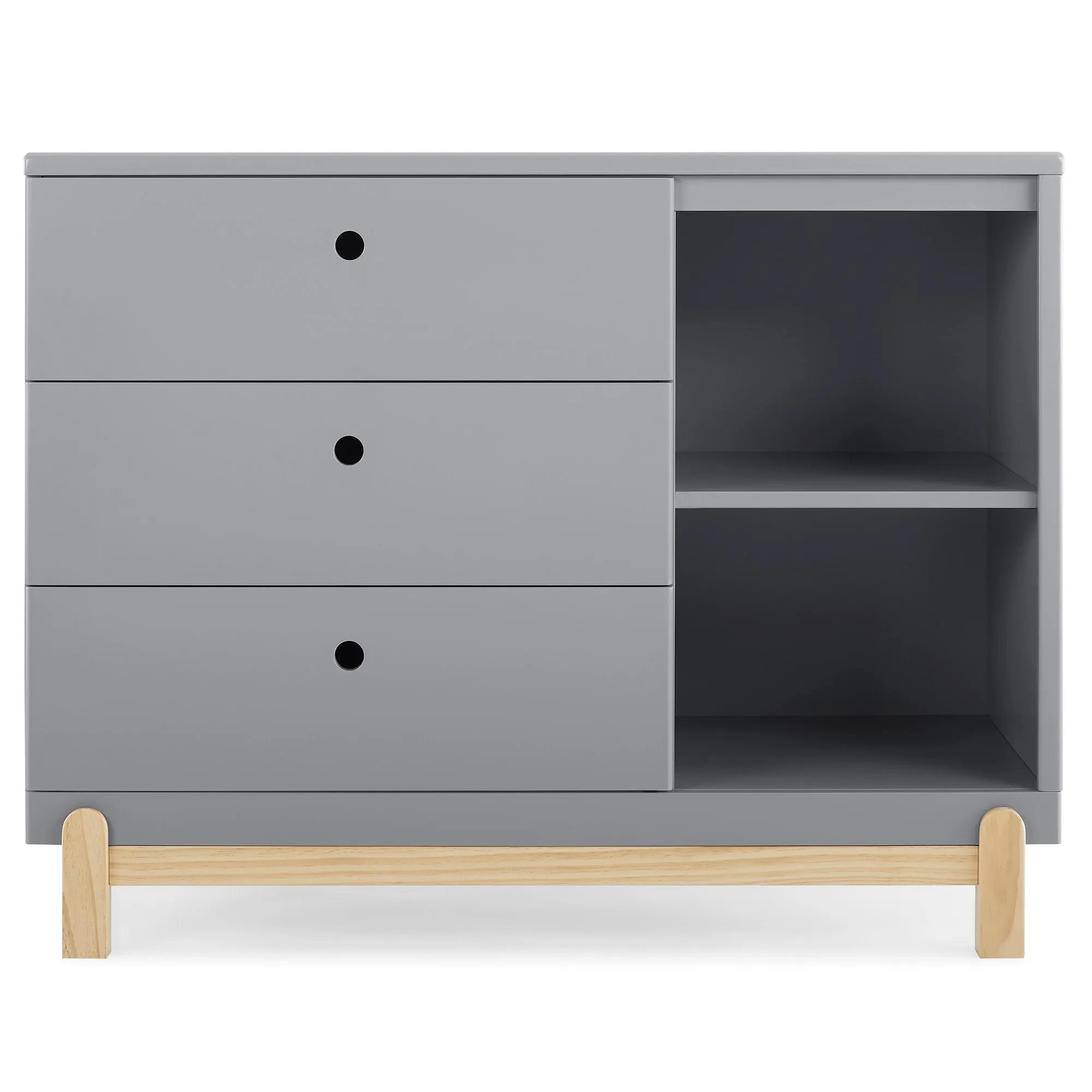 Poppy 3 Drawer Dresser with Cubbies