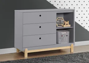 Poppy 3 Drawer Dresser with Cubbies