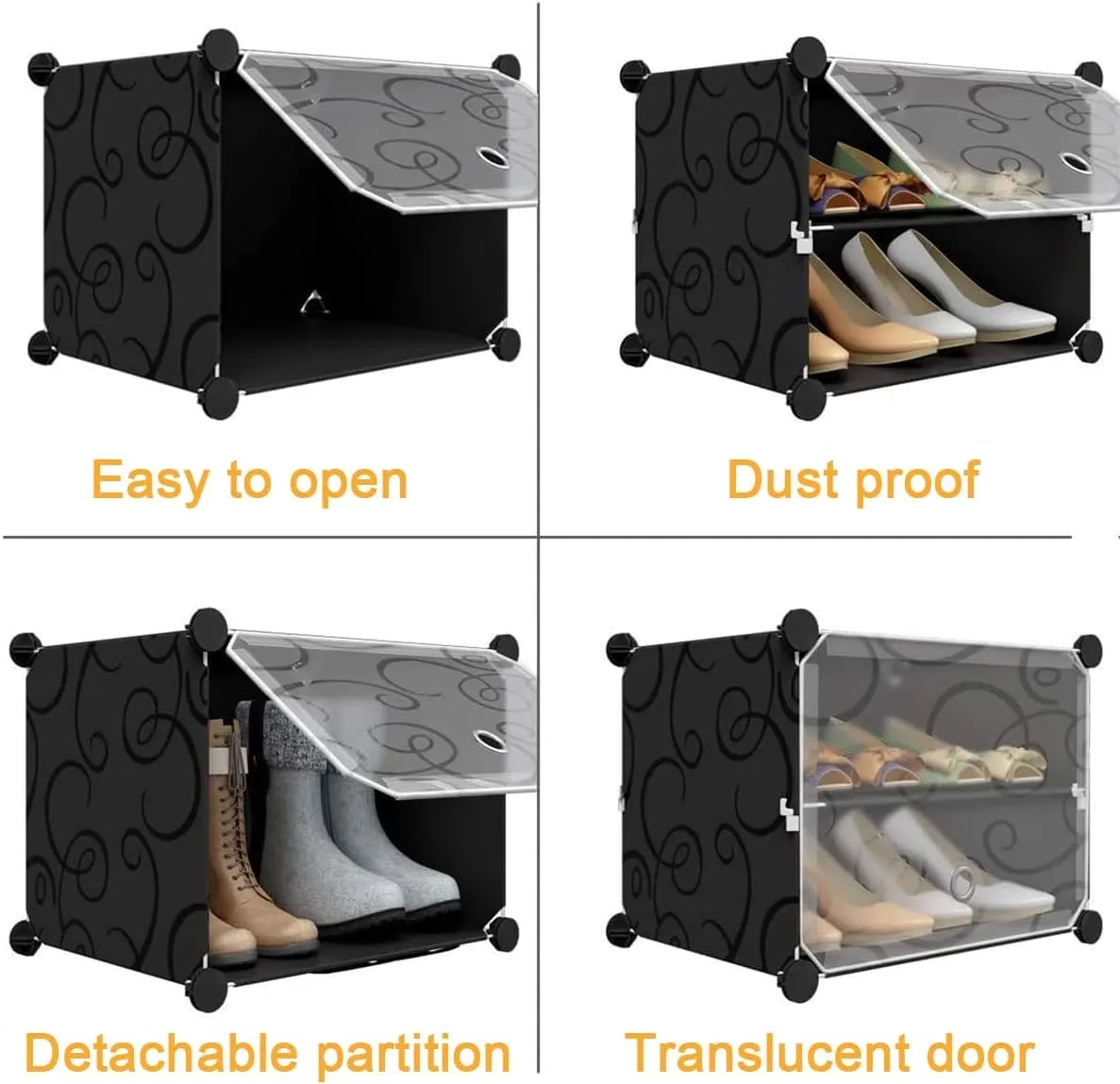 Portable Shoe storage Rack, Shoes Cabinet for Space Saving, DIY Slippers Tower  Rack, Storage Cabinet Stand for Footwear