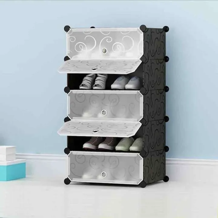 Portable Shoe storage Rack, Shoes Cabinet for Space Saving, DIY Slippers Tower  Rack, Storage Cabinet Stand for Footwear