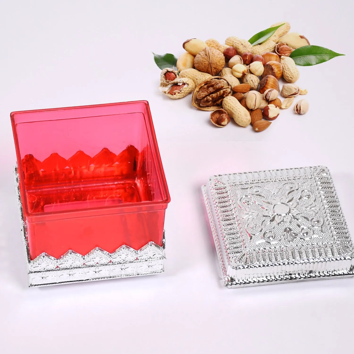 RUBY DRYFRUIT STORAGE CONTAINER  ATTRACTIVE DESIGN BOX FOR HOME , GIFTING & KITCHEN USE