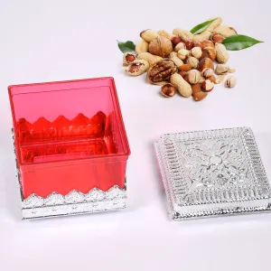 RUBY DRYFRUIT STORAGE CONTAINER  ATTRACTIVE DESIGN BOX FOR HOME , GIFTING & KITCHEN USE