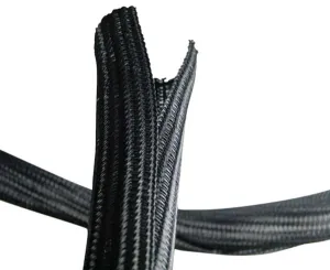 Self Closing Expandable Braided Sleeve Cable Sock 1/2", 3/4" and 1" 50ft length