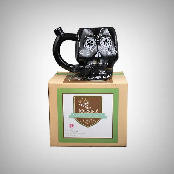 Skull Roast and Toast Smoking Mug