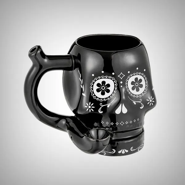 Skull Roast and Toast Smoking Mug