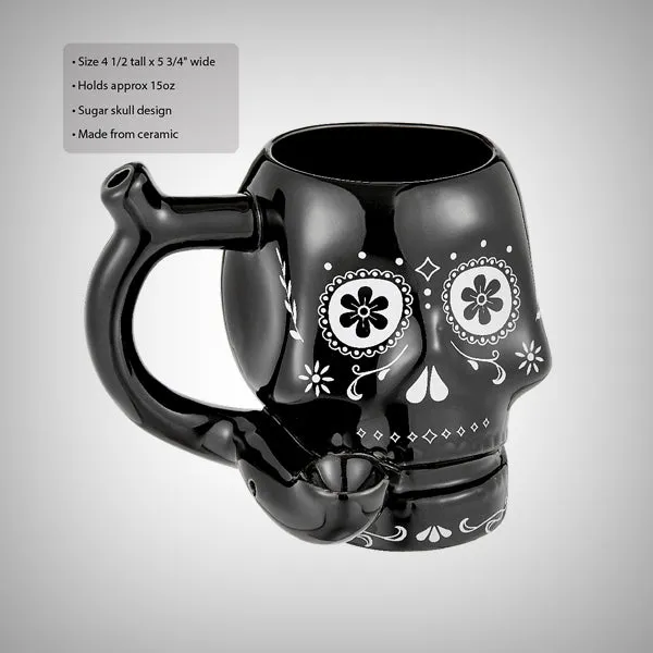 Skull Roast and Toast Smoking Mug