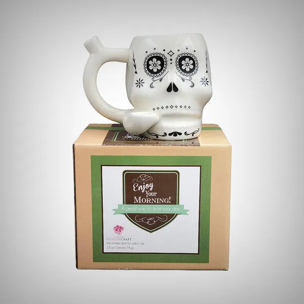 Skull Roast and Toast Smoking Mug