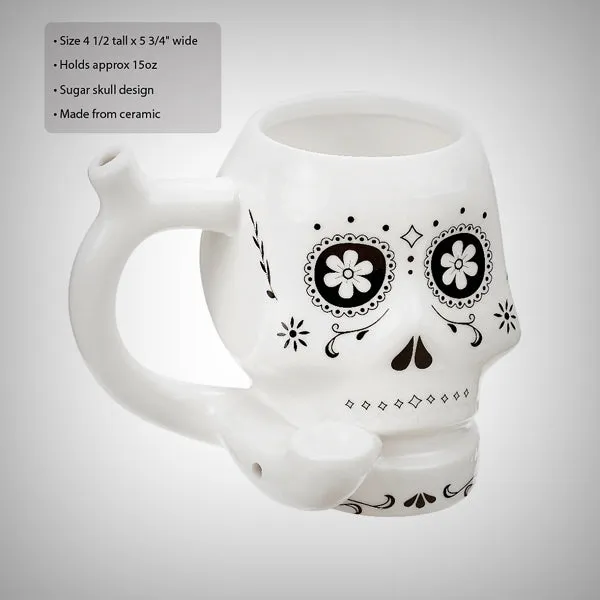 Skull Roast and Toast Smoking Mug