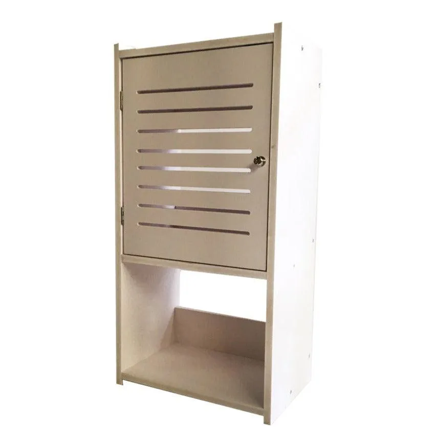 Small & Classy Modern White PVC Wall Mounted Cabinet For Bathroom