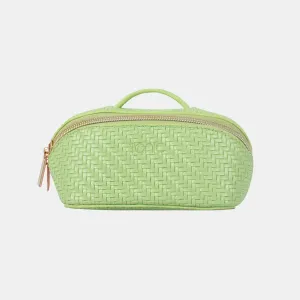 Small Beauty Bag - Herringbone Pistachio