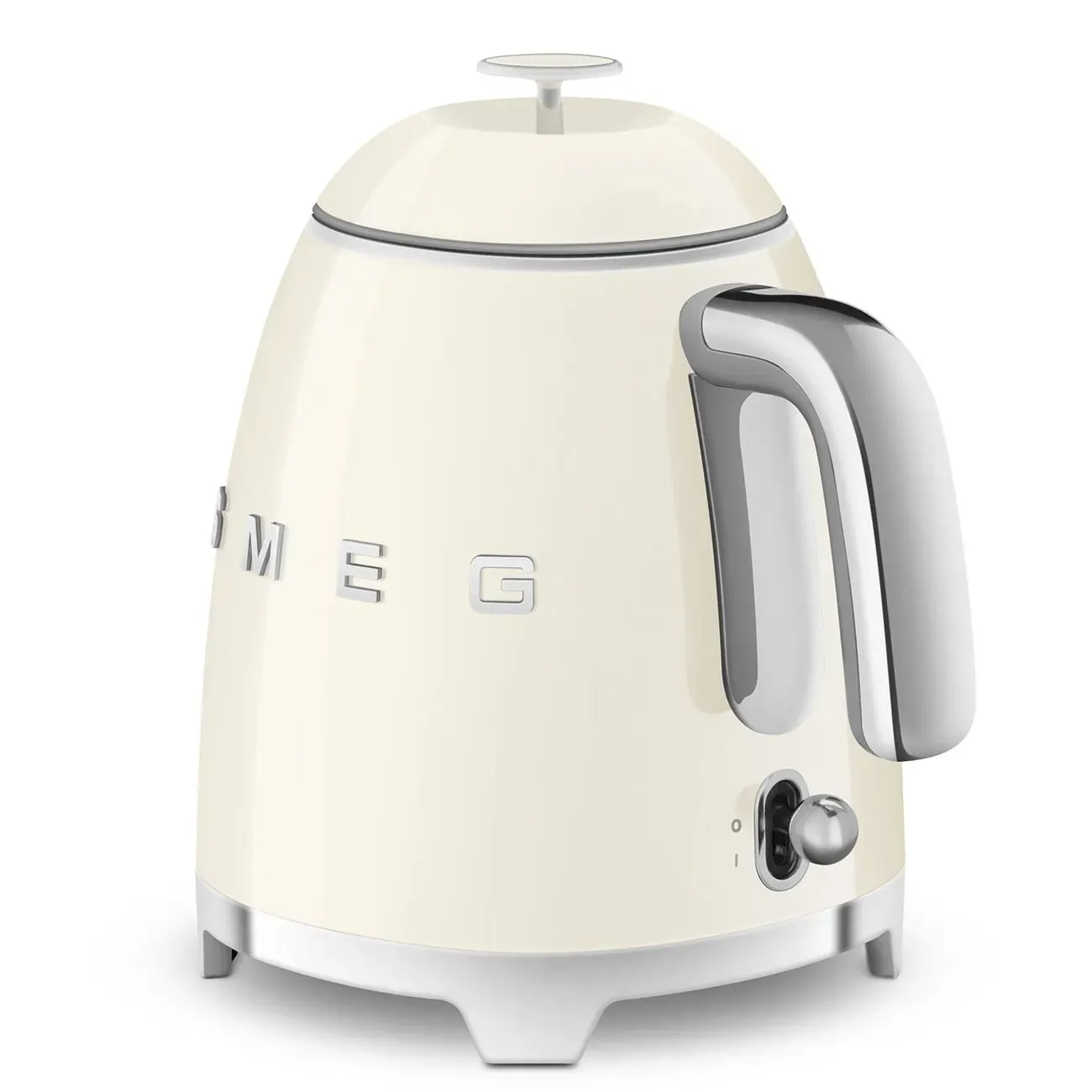 Smeg KLF05CRUK 0.8L Mini Kettle Cream, Retro 50's Style, Anti-Slip Base, Auto Shut Off, 1400W