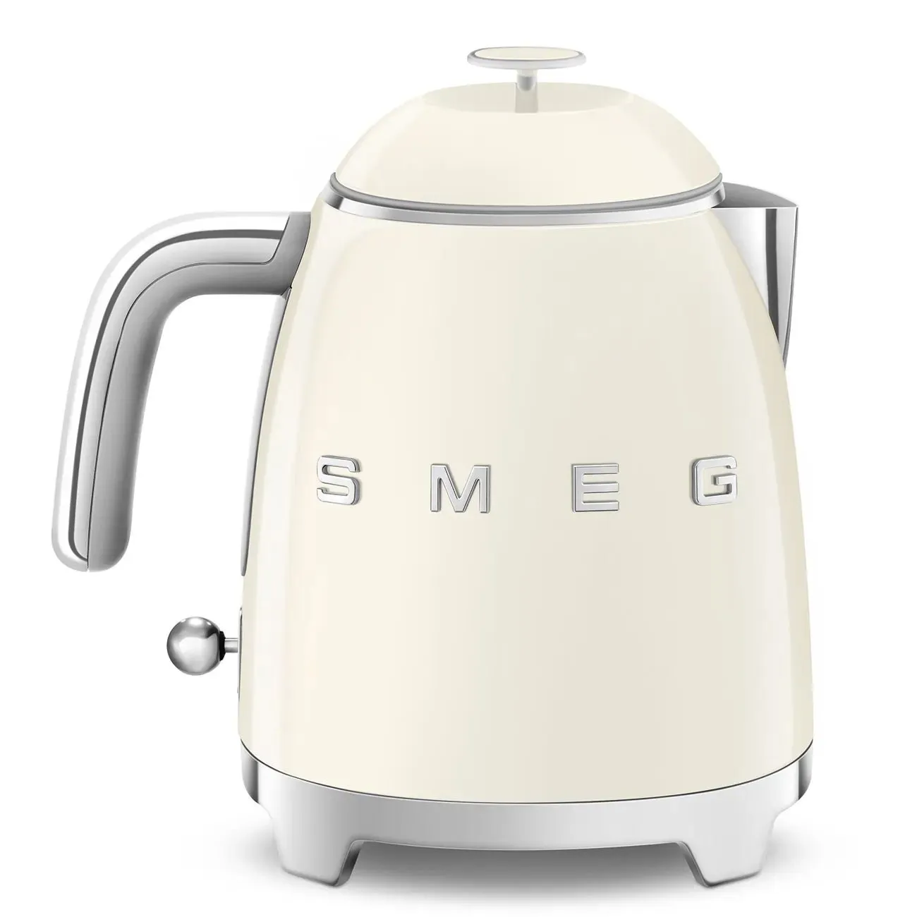 Smeg KLF05CRUK 0.8L Mini Kettle Cream, Retro 50's Style, Anti-Slip Base, Auto Shut Off, 1400W