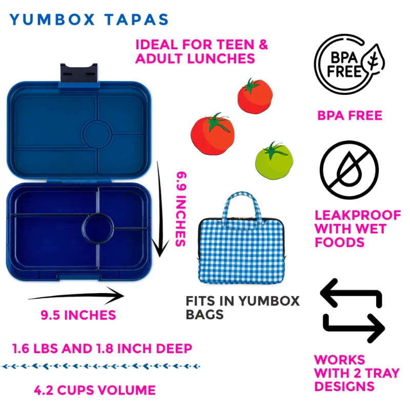 Tapas 5 Compartment Bento Lunch Box