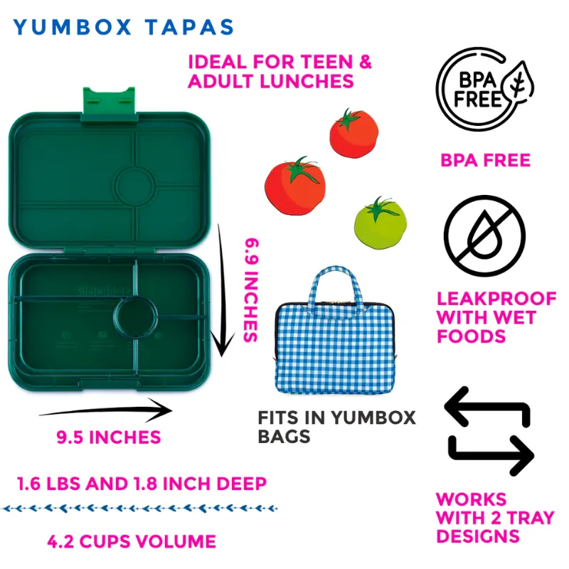 Tapas 5 Compartment Bento Lunch Box