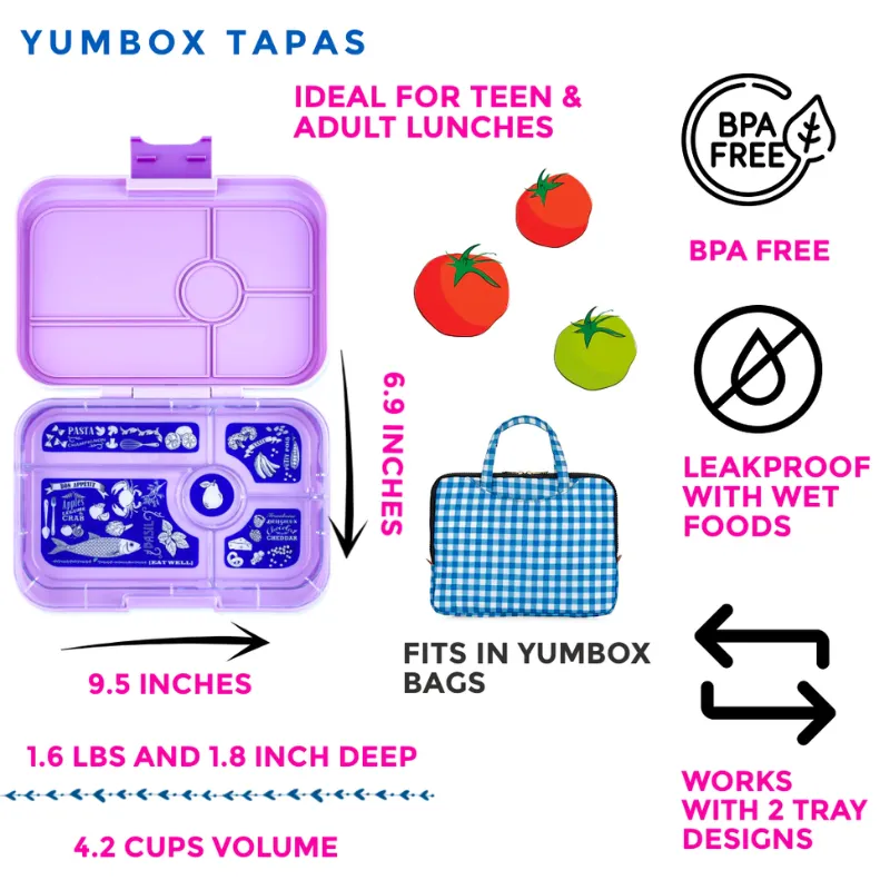 Tapas 5 Compartment Bento Lunch Box