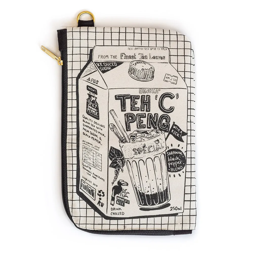 Teh C Peng Travel Pouch (black zipper)