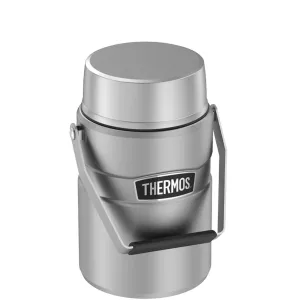 Thermos 47 oz SS Food Jar w Inner Containers Silver