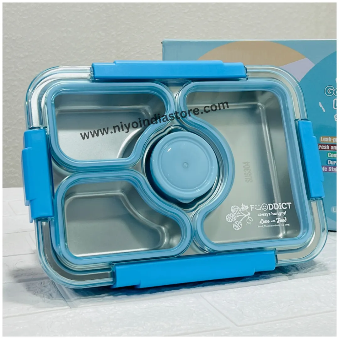 Transfer Proof - 4 Compartments Lunchbox | 1020ml