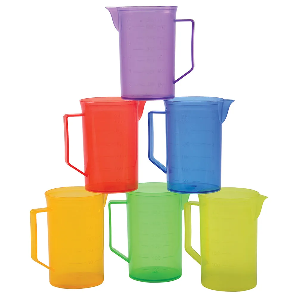 Translucent Rainbow Sensory Play Water Pitchers