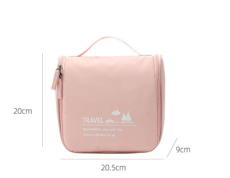 Travel waterproof cosmetic bag hook toiletry bag hanging portable toiletry bag travel skin care product storage bag