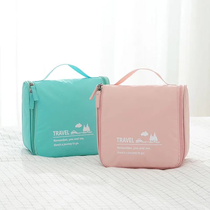 Travel waterproof cosmetic bag hook toiletry bag hanging portable toiletry bag travel skin care product storage bag