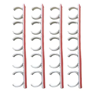 US 4-8Pc 20 Slot Jar Spice Clip Strip Door Wall Universal Organizer Rack Gripper