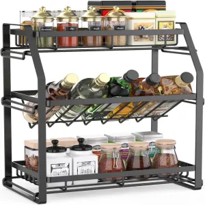 Versatile 3-Tier Spice Rack Organizer