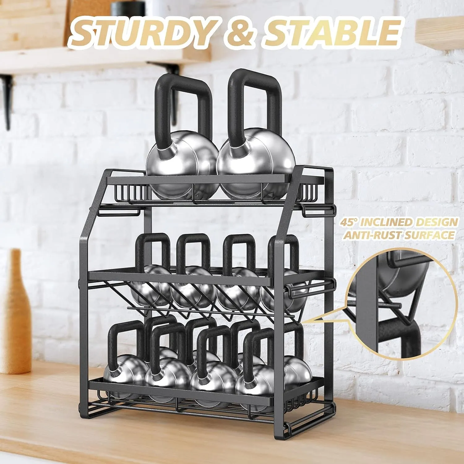 Versatile 3-Tier Spice Rack Organizer