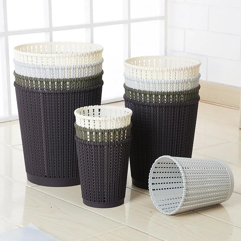 Weaving Rattan Dustbin | Designer Waste Bin | 8L | Multiple Colours | Trash Bin | Kitchen Bin