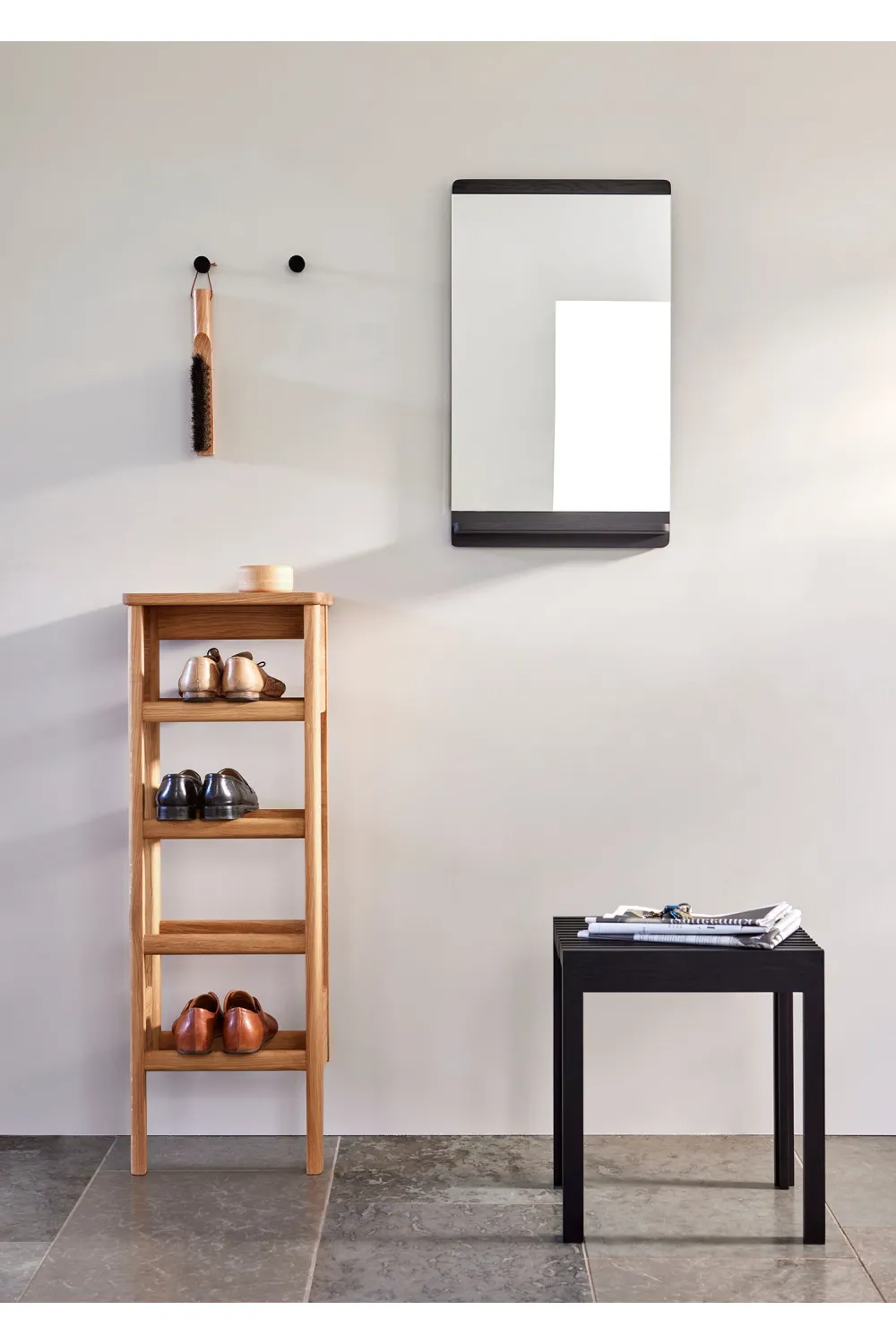 White Oak Shoe Rack S | Form & Refine A Line