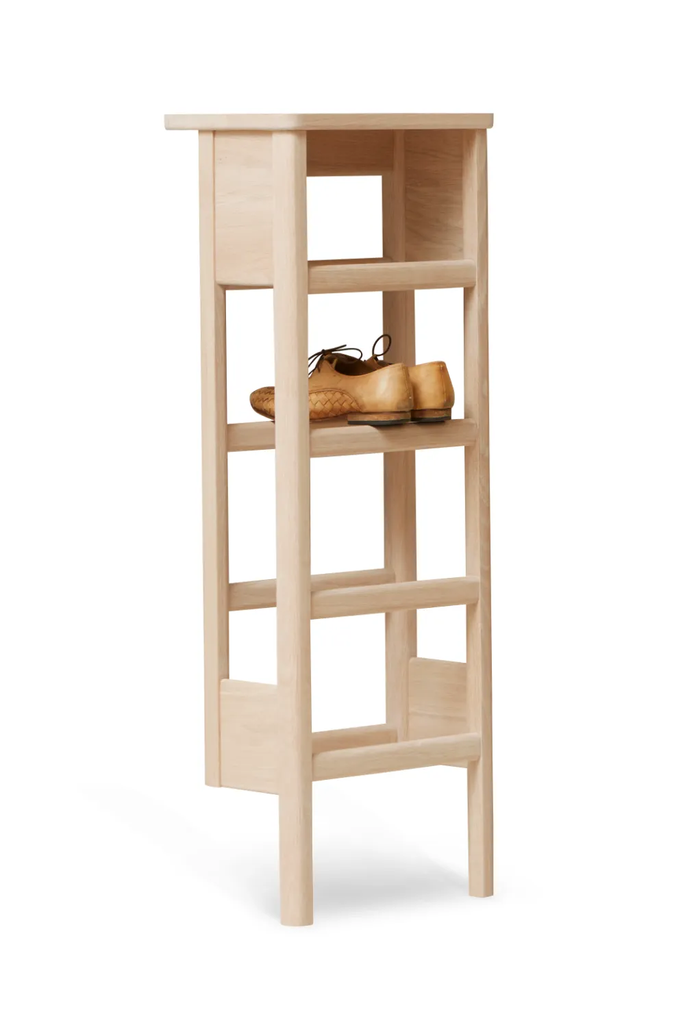 White Oak Shoe Rack S | Form & Refine A Line