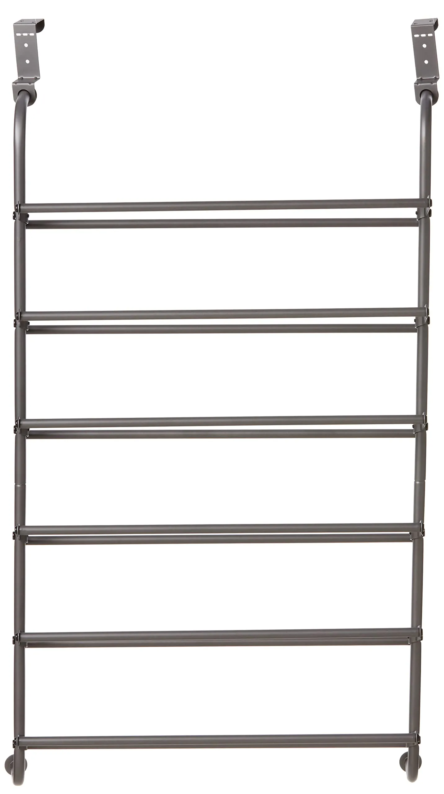 Whitmor Over the Door Shoe Rack 18 Pair Gunmetal Grey